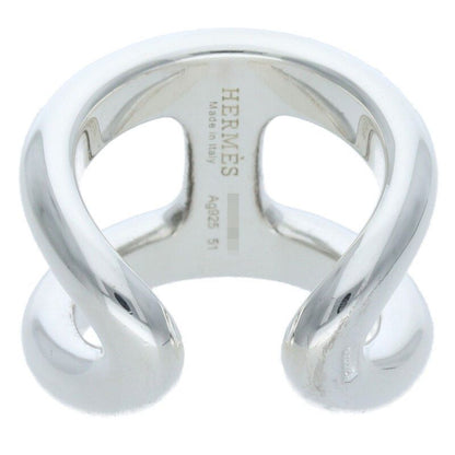 Hermes Osmose GM Osmose GM Silver Ring Men's 51 10.5