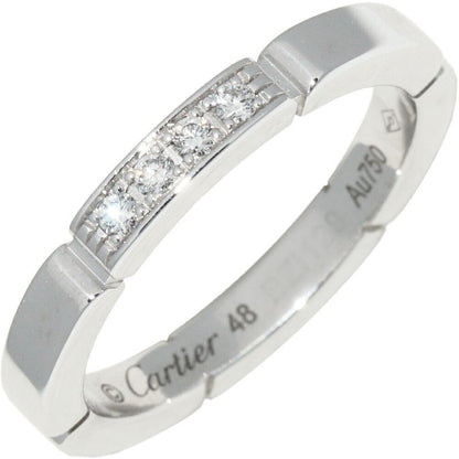 Cartier Ring 18K White Gold Diamond 4P (005ct) Mayon Panthère Wedding Ring