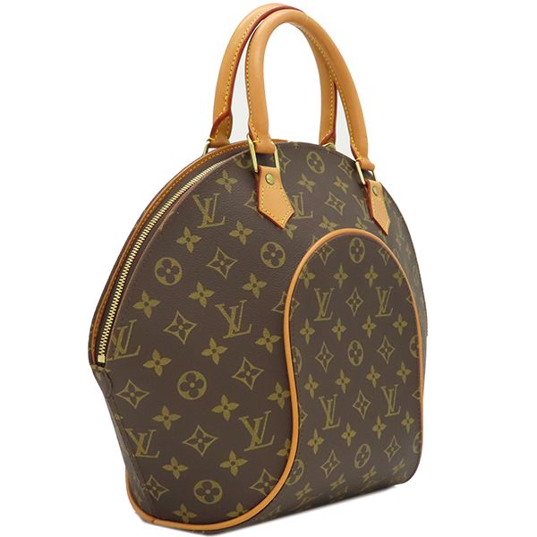 Louis Vuitton Handbag Ellipse MM Monogram Canvas Monogram Gold Hardware Brown