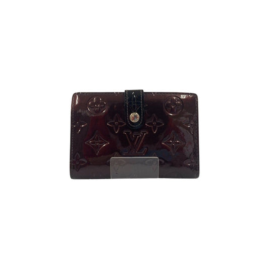 Louis Vuitton Vernis Portefeuille Viennois Rouge Fauvist Bifold Clasp Wallet