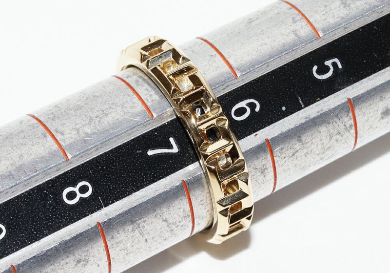 Tiffany & Co Ring 18K Yellow Gold T True Narrow Ring Width 35mm (014in)