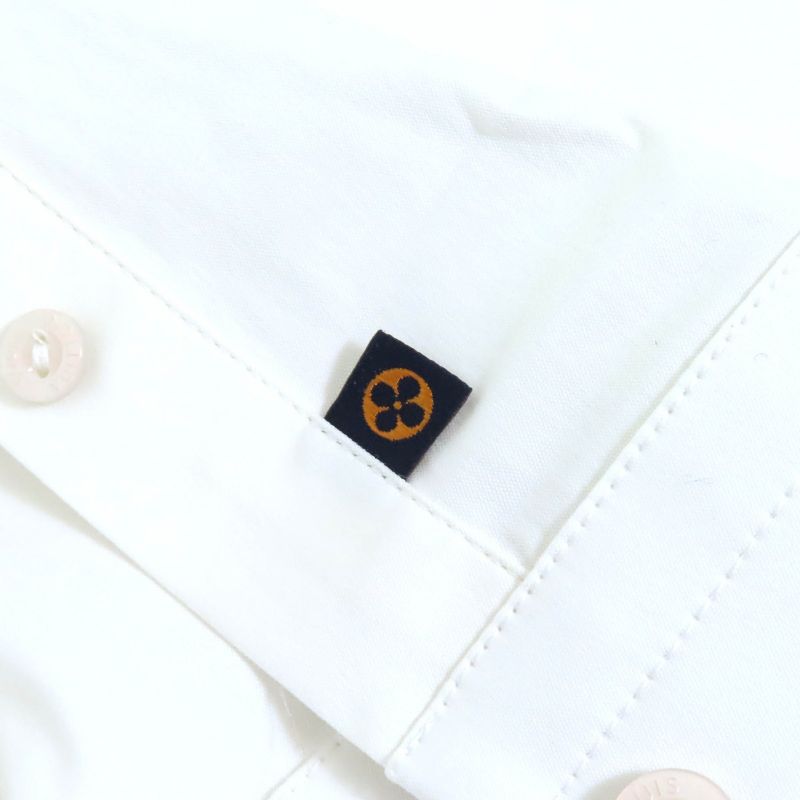 Louis Vuitton 25AW Cotton Logo Button Monogram Long Sleeve Shirt White Gold