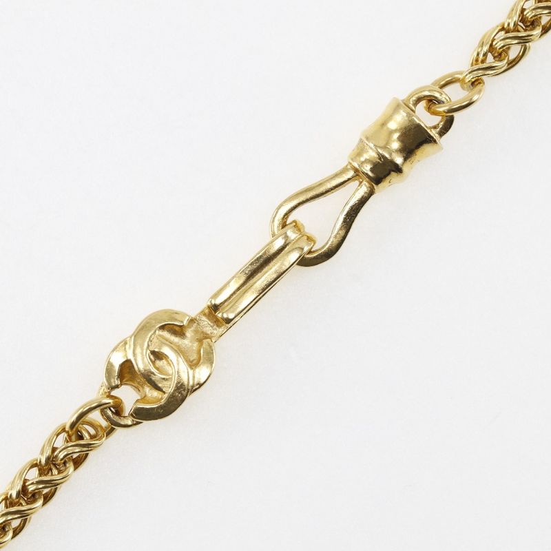 Chanel Coco Mark Vintage Pendant Gold Plated 96A Ladies 83.4g Necklace