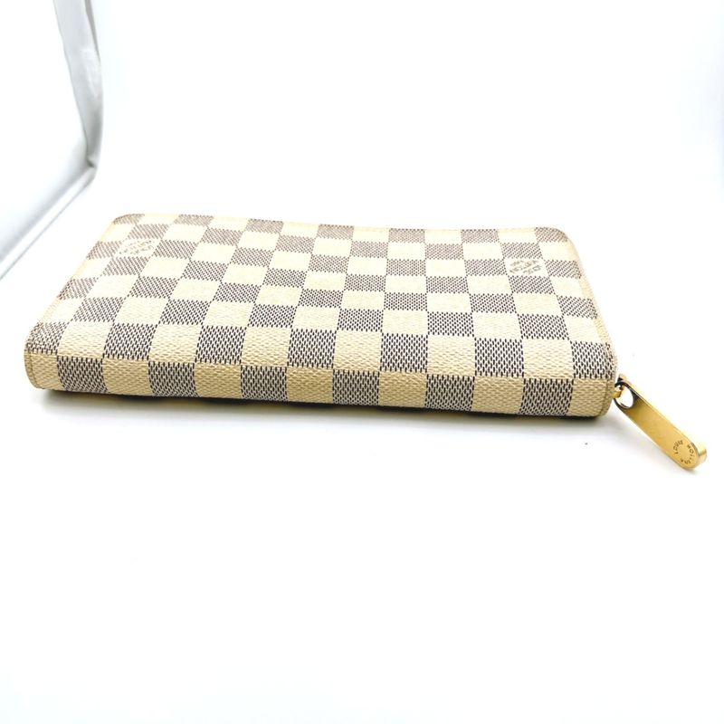 Louis Vuitton N60012 Damier Azure Round Zipper Long Wallet Zippy Organizer Long