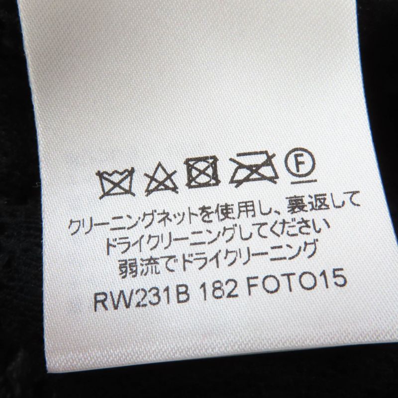 Louis Vuitton 23SS 1abdg9 Floral Lace Short Sleeve Cut And Sewn Black 36 Made