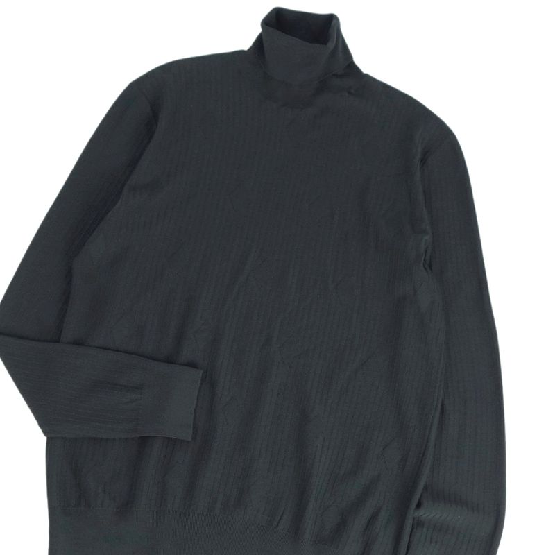 Hermes Knit Sweater Turtleneck Wool Top