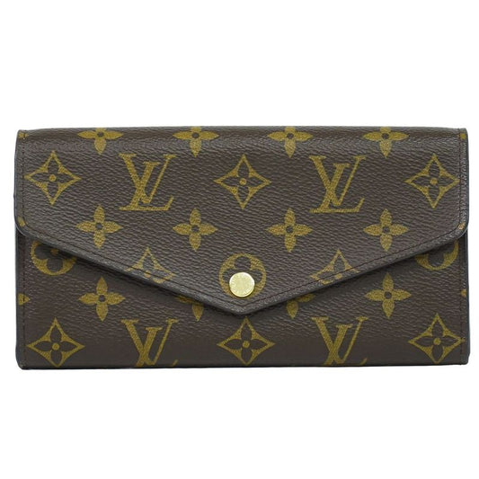 Authentic Louis Vuitton LV Portefeuille Sarah Monogram Long Wallet Brown M62235