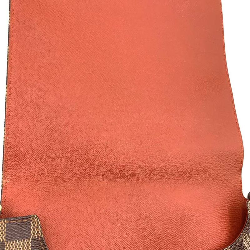 Louis Vuitton Musette Damier Ebene Damier Ebene Leather × PVC Brown Shoulder