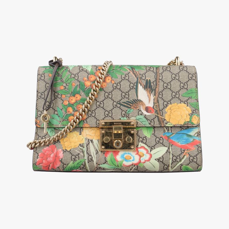 Gucci Padlock Beige And Multicolor PVC Coated Canvas 409486g019735366
