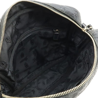 Guccissima Shoulder Bag Crossbody Leather Black Gold Hardware 201448