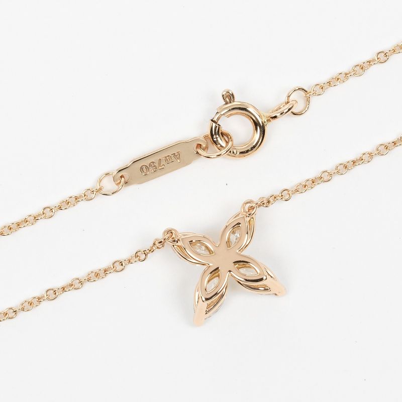 Tiffany & Co Victoria Medium 18K Pink Gold And Diamonds Ladies 2.21g Necklace