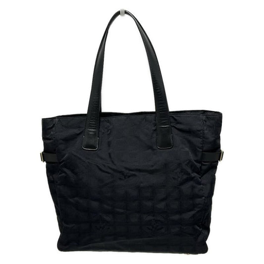 Chanel New Travel Line Tote GM Black Leather
