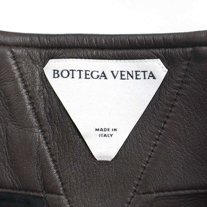 Bottega Veneta 21aw High Waist Lamb Leather Pants 669371 V17b0 Brown 38