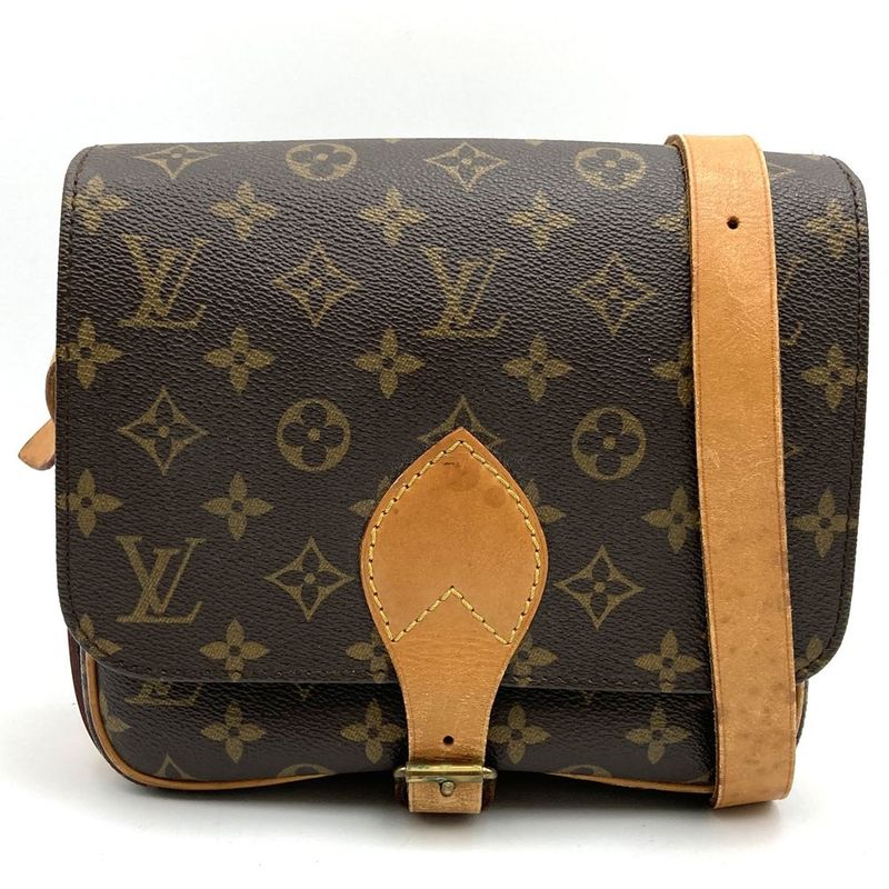 Louis Vuitton M51253 Cartes Ciel Shoulder Bag Brown Monogram Canvas Vintage