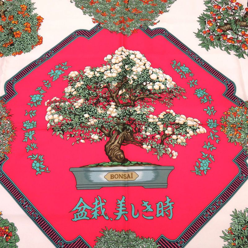 Hermes Carre 90 Bonsai Beautiful City Scarf S
