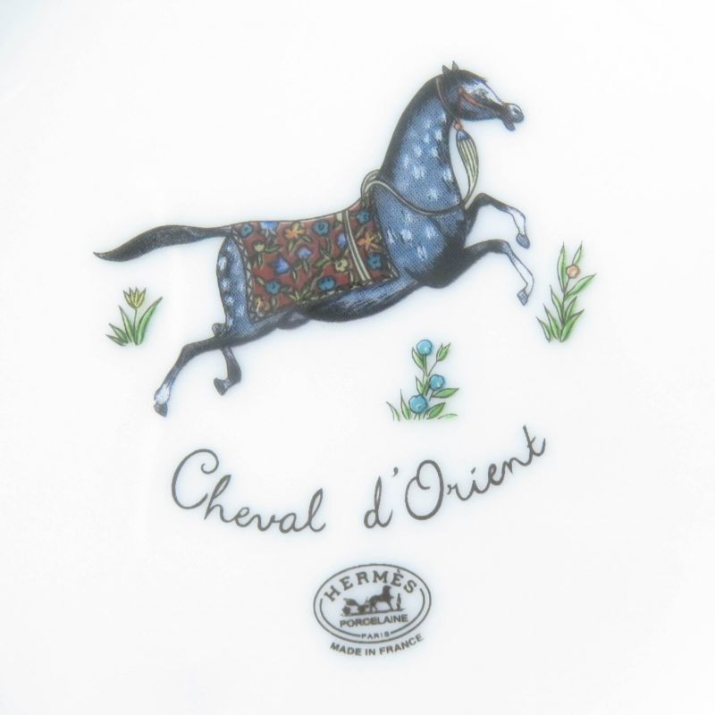 Hermes Chevaldrian Pottery Horse Horse Motif Sugar Pot White Gold With Box Made