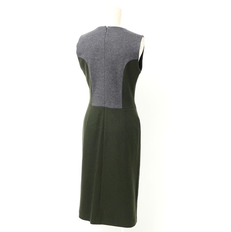 Fendi Dress Size 42 Bicolor Sleeveless Dress Made In Italy 20240924 Ra1362