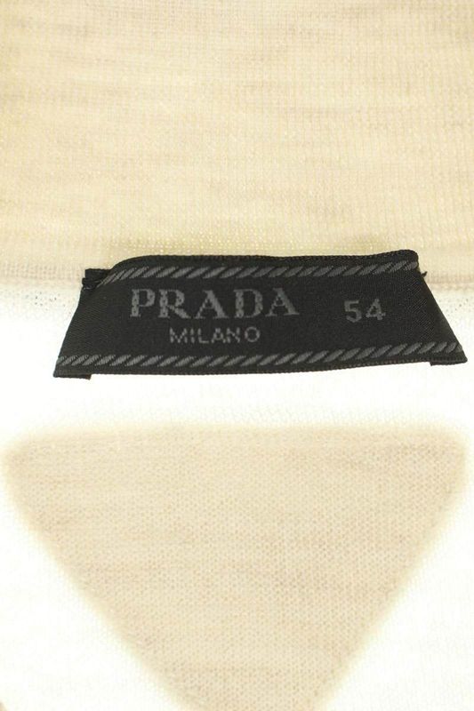 Prada Umb771 Cashmere Argyle Short Sleeve Polo Shirt Men 54
