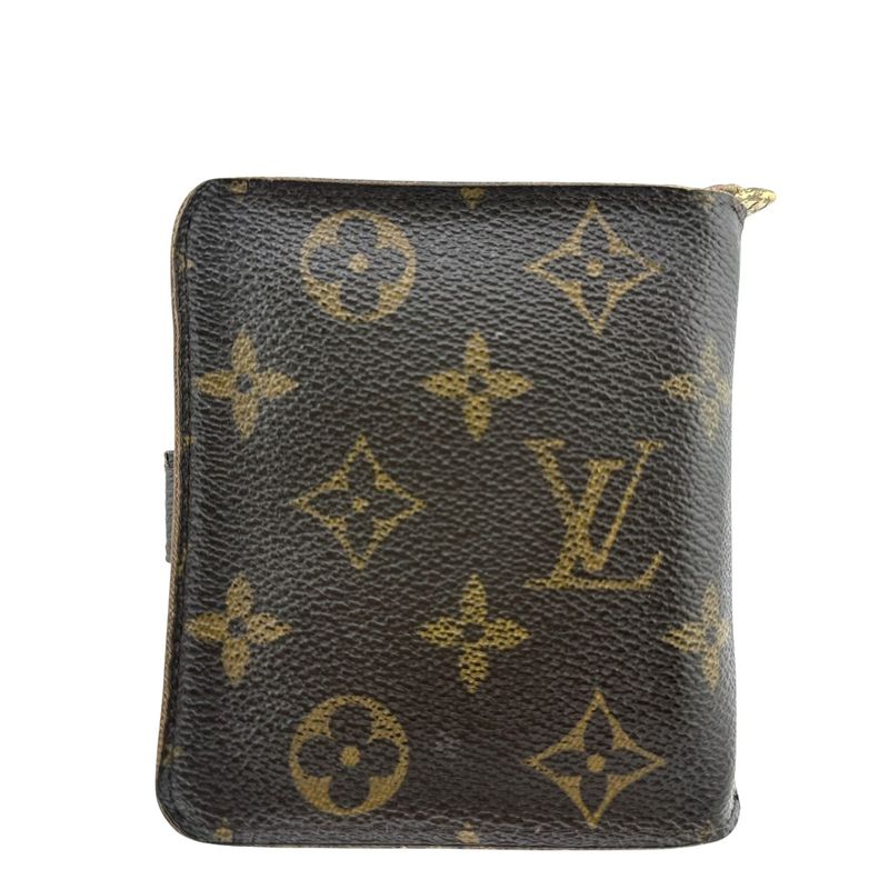 Louis Vuitton M61667 Monogram Compact Zipped Wallet With Zipped Card Pocket