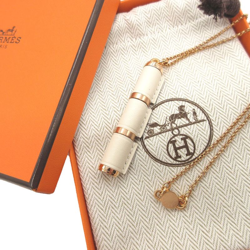 Hermès Charnière GM Vorsoft Metal Nata Rose Gold Necklace 0151 Hermes