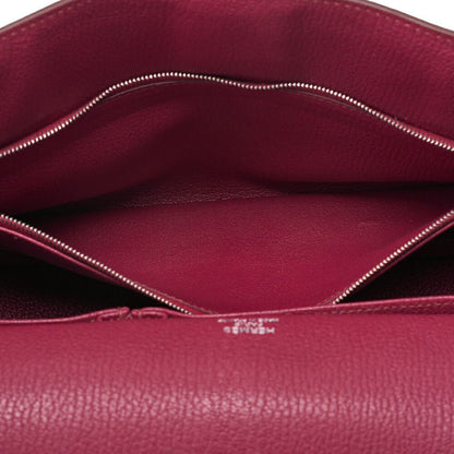 Hermes Gipsyère 34 Shoulder Bag Taurillon Clemence Tosca (silver Hardware)