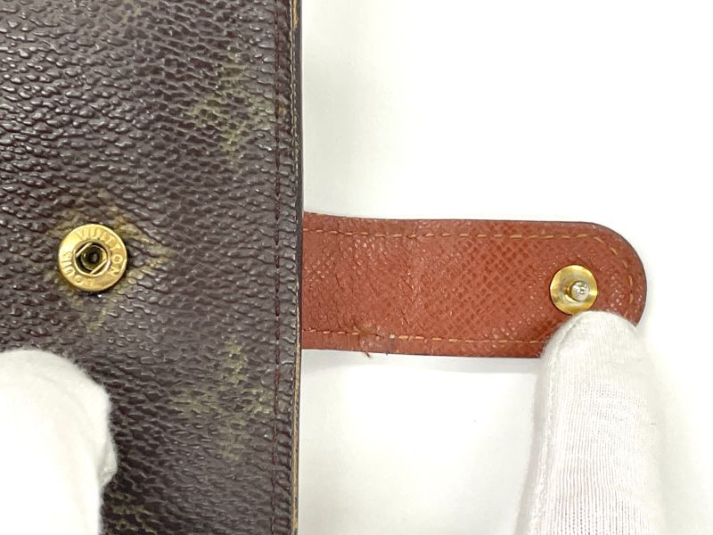 Louis Vuitton Monogram Compact Zipped Folding Wallet M61667 Brown Made In Spain
