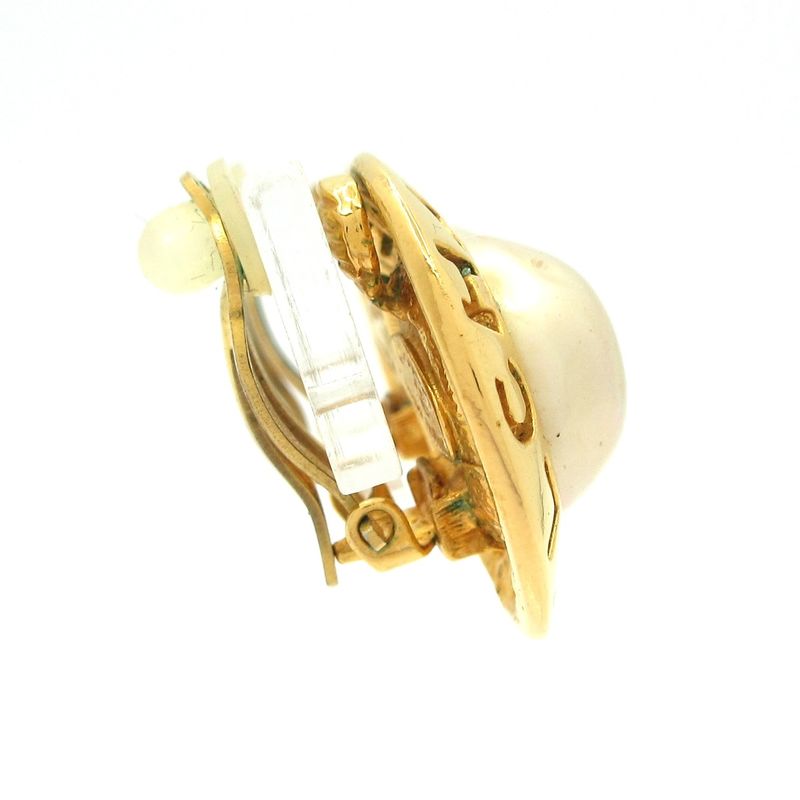 Chanel Earrings - Gold And Ivory