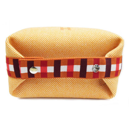 Hermes Brid A Black PM Au-carre Handbag Pouch Faube Orange Ladies Unused