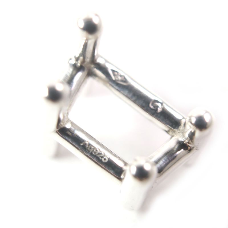 Hermes H2 H Logo Cufflinks Button Cufflinks Ag925 Silver Total Weight 8.8g