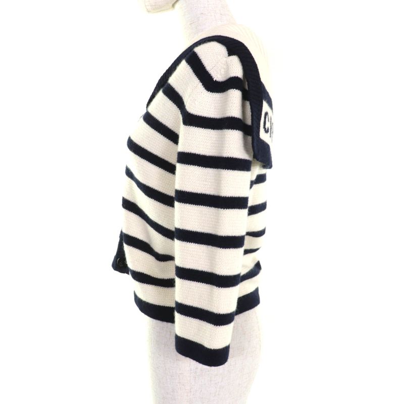 Christian DIOR 224g02am309 Cashmere Blend With Anchor Buttons Logo Design