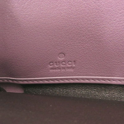 Gucci Round Zipper 374850 Matte Croc Purple Long Wallet Purple 1313 Gucci