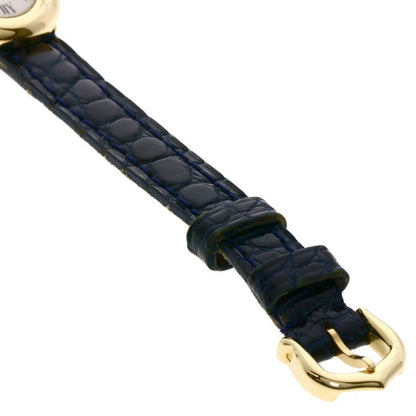 Cartier W1510956 Mini Baignoire Watch 18K Yellow Gold Leather Ladies