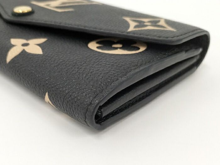 Louis Vuitton Portefeuille Sarah Long Fold Wallet Monogram Empreinte M80496