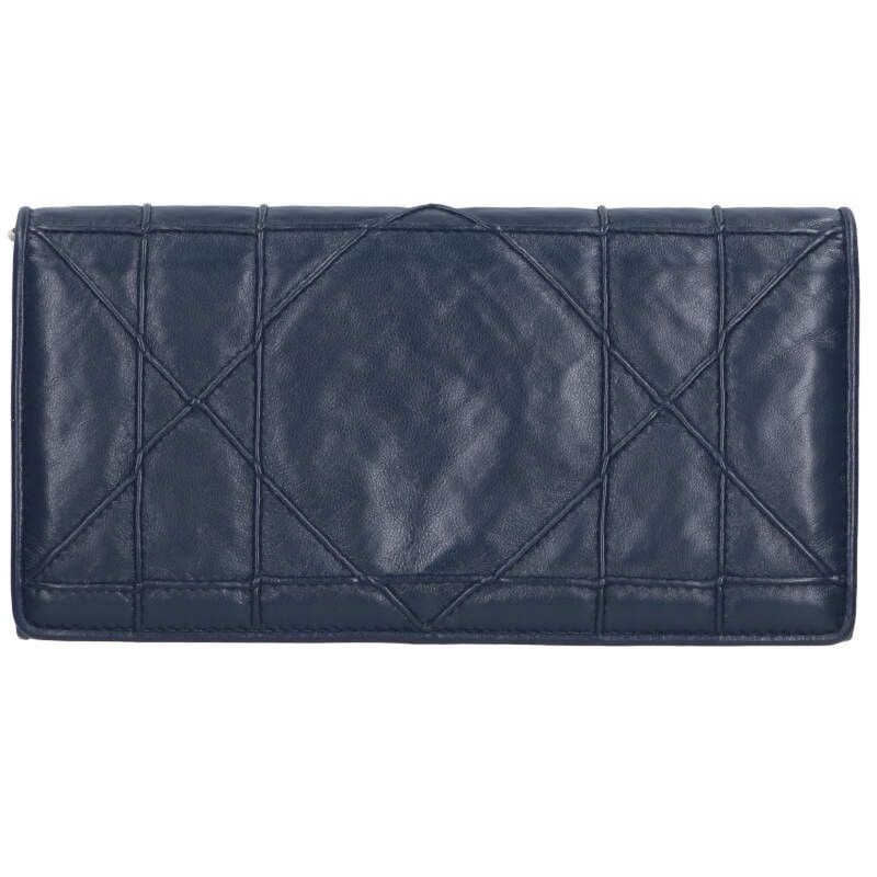 Christian Diorama Cannage Bifold Wallet Women