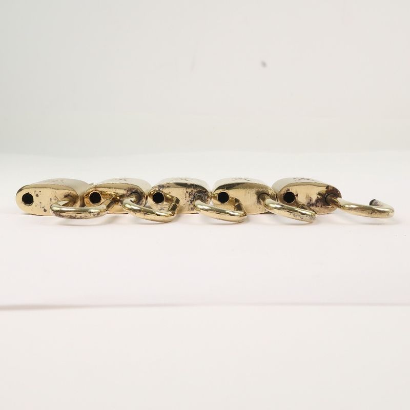 Louis Vuitton Padlock And Keys Set Of 10 Brass Gold Unisex Cadenas