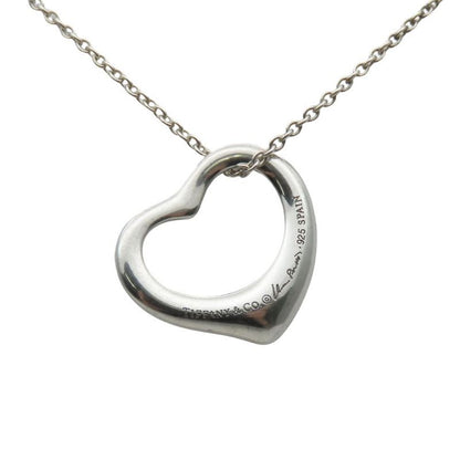 Tiffany & Co Necklace Open Heart 925 Silver Approx 2.3g Silver Accessories