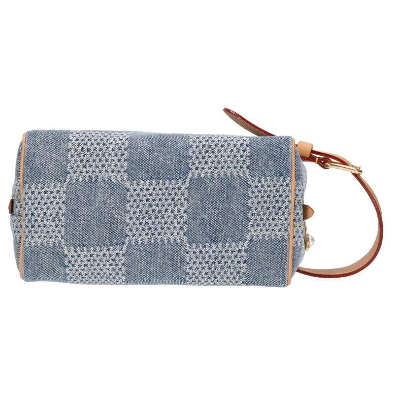 Louis Vuitton Rocker Topkid Damier Allover Denim Handbag Men's
