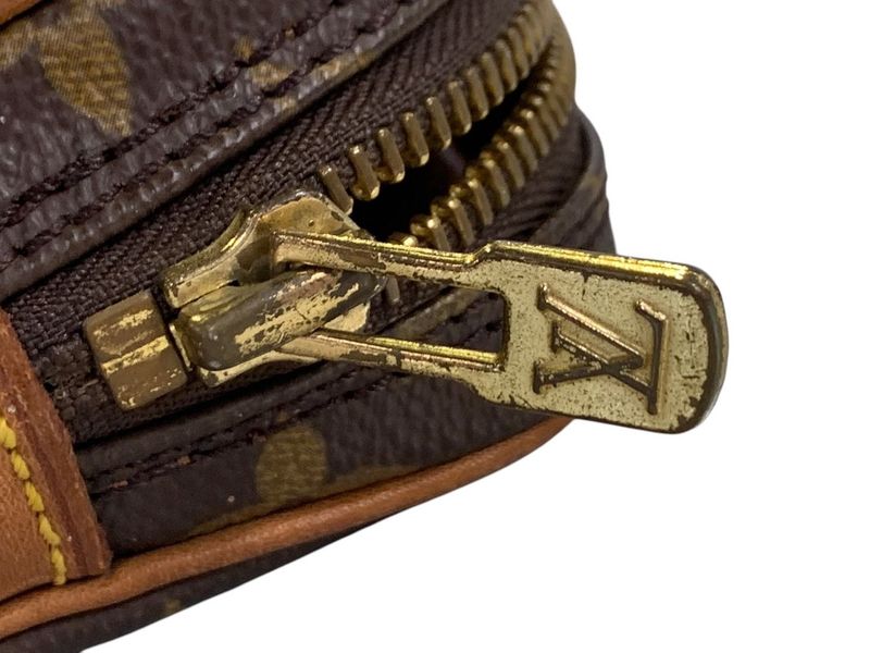 2174 Louis Vuitton LV Marly Dragonne PM Monogram Clutch Bag Second Bag Brown