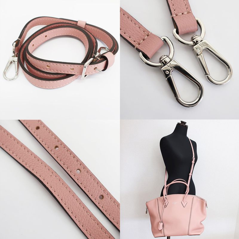 Louis Vuitton Lockit MM Handbag Shoulder Bag 2WAY Pink Silver-hardware