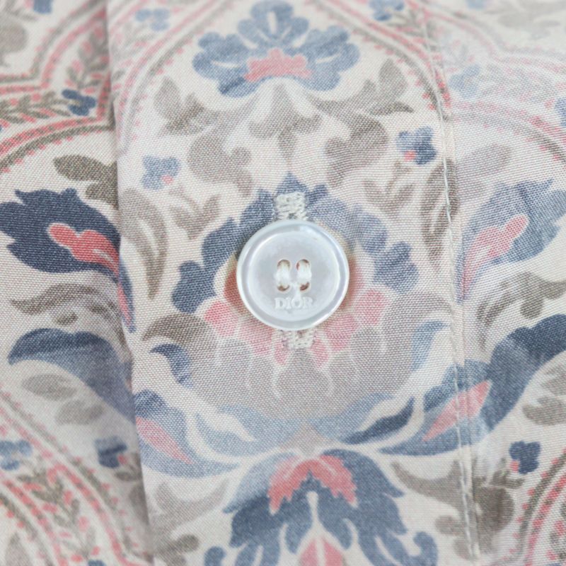 DIOR Homme 21SS 183c511a5135 Amoako Boafo 100% Silk Allover Pattern Logo