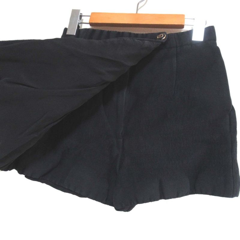 Christian DIOR Wool Silk Blend Shorts Culottes F36 Size Black Women's Used