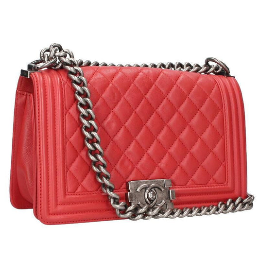 Chanel Boy Chanel 25 Lambskin Shoulder Bag Women 25