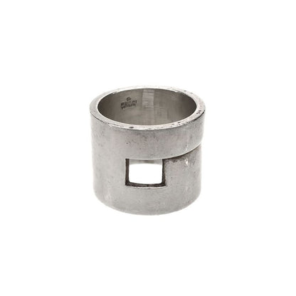Gucci Square Cut Silver Ring Silver About Size 11