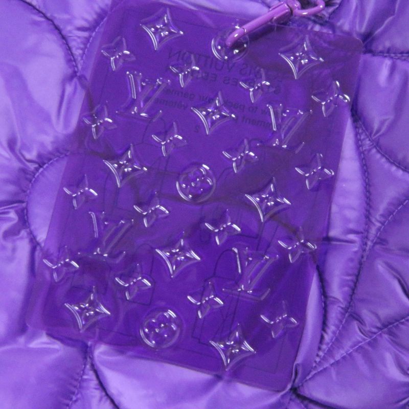 Louis Vuitton 22AW Hmb47w Monogram Flower Hooded Quilted Jacket Blouson Purple