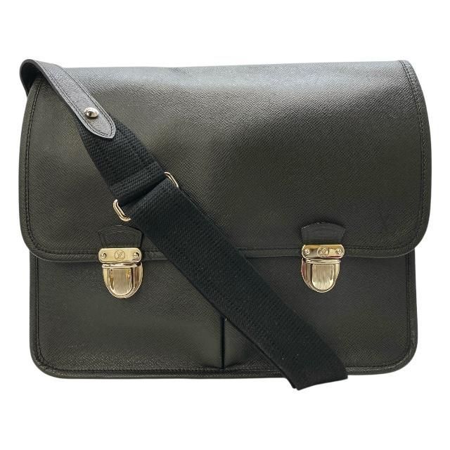 Louis Vuitton M32472 Taiga Alexei Shoulder Bag Crossbody Bag Leather Black