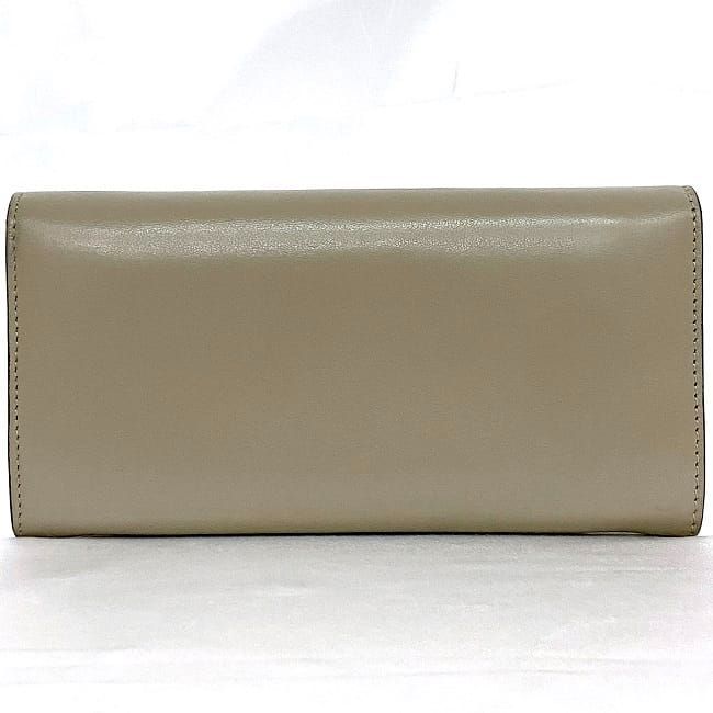 Fendi Foldable Long Wallet Gray Peekaboo 8m0377