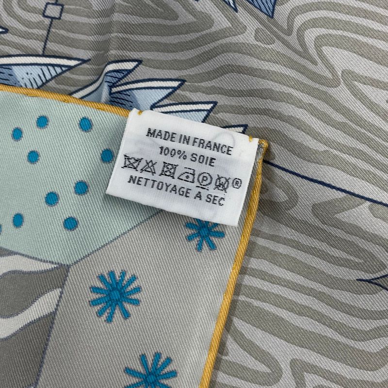 Hermes Carre 90 Le Premier Chant Song Of Beginnings Scarf Multicolor With Box