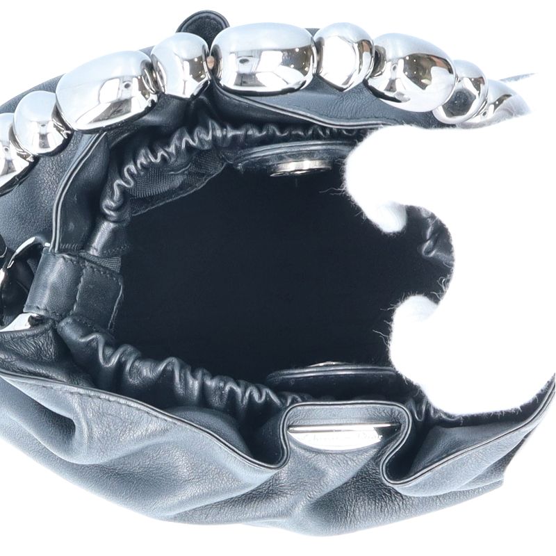 Dior Maris Pearl Handbag Leather Women's Handbag Black Excellent Condition