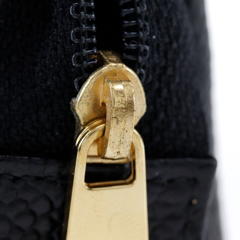 Chanel Coco Mark A13500 Caviar Skin Black Ladies Pouch