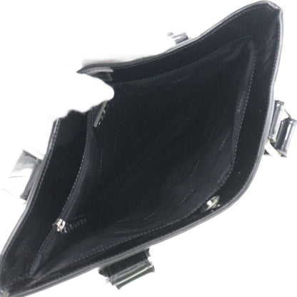 Loewe Anagram Enamel Black Women's Tote Bag